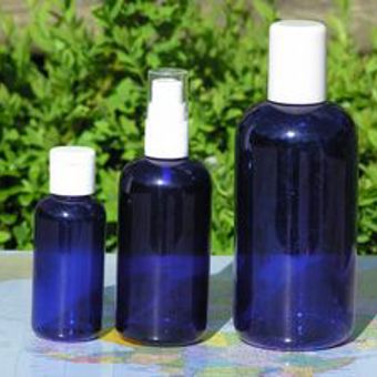 Cobalt Blue Plastic Bottle 50ml