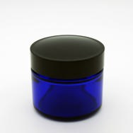 Blue Cobalt Glass Ointment Jar 50 grams