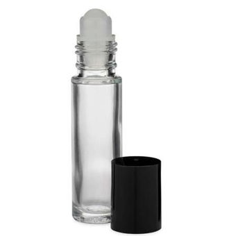 10ml Clear Glass Roll On Bottle